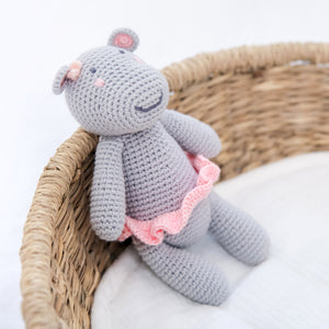 Baby Crochet Hippo Rattle by Albetta