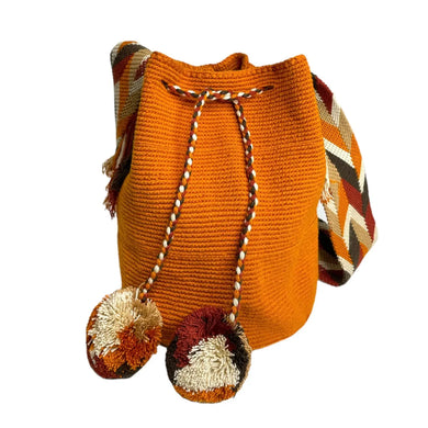 Crochet Cross Body Bag Summer Orange & Earth Tones