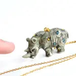 Whimsical Ceramic Animal Necklaces