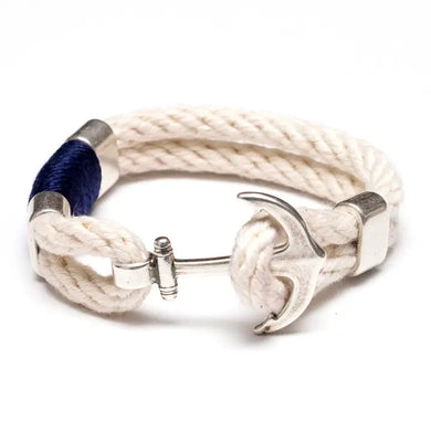 Waverly Bracelet - Ivory/Navy/Silver