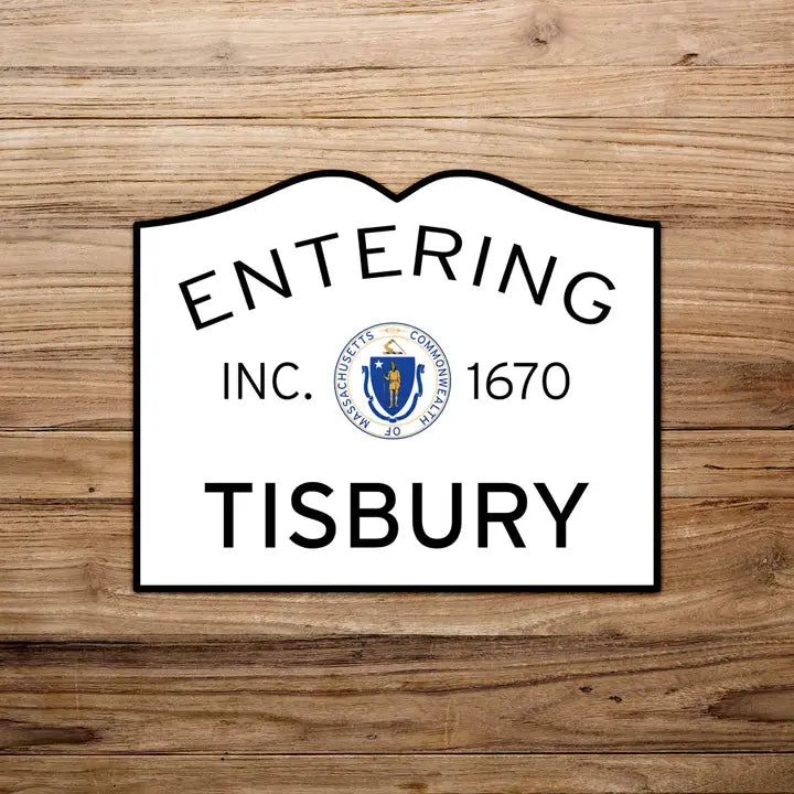 Entering Tisbury Martha's Vineyard Sticker