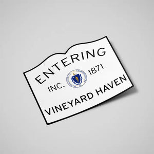 Entering Vineyard Haven Martha's Vineyard Sticker