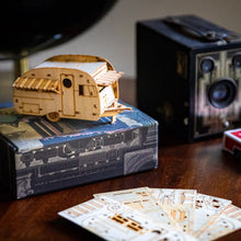 Mini Vintage Camper Bird House Scale model playset you can build and use!