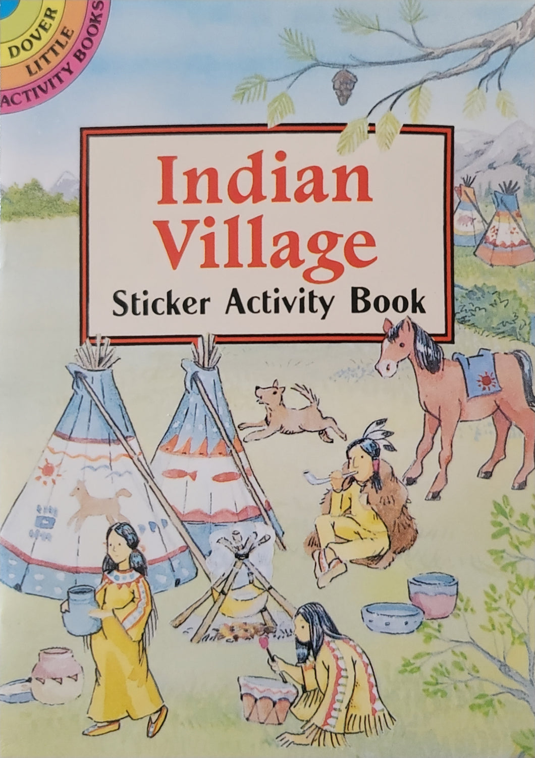 Book Children's - Indian Village Sticker Activity Book