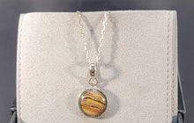 Gay Head Clay Jewelry Collection - Small Round Setting w/ Decoration 12mm Pendant with Sterling Silver Cable Chain and Lobster Clasp (Copy)