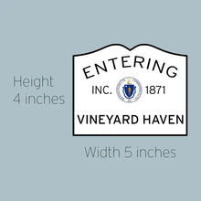 Entering Vineyard Haven Martha's Vineyard Sticker