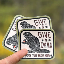 Give A Damn Beaver Sticker - Matte Vinyl