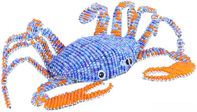 Hand Beaded Blue Crab