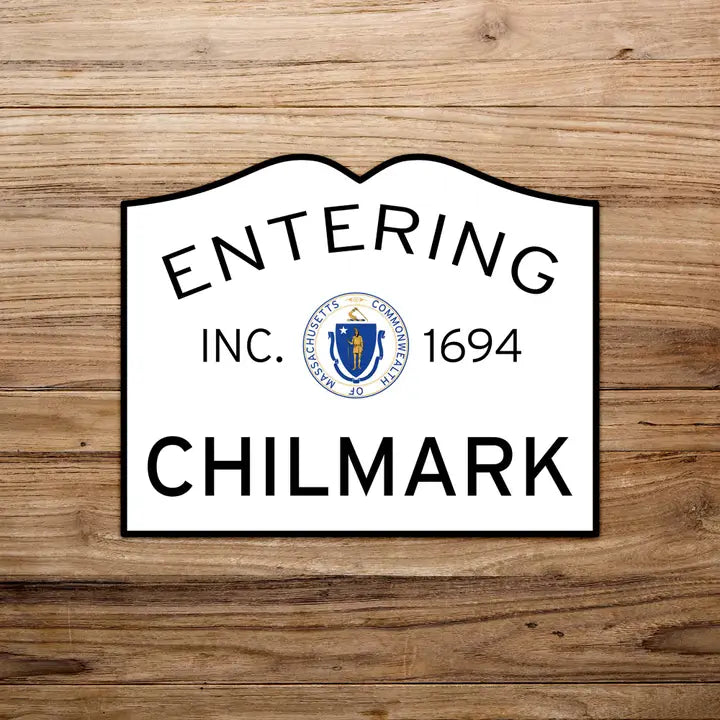 Entering Chilmark Martha's Vineyard Sticker