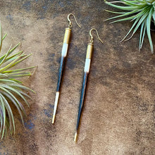 Porcupine Quill in Bullet Earrings, Shell Casings, Quills