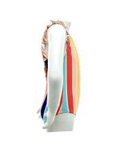 Girl's Ruffle Around Shoulder Upf 50+ Multi Stripe - Size3-4 / 5-6 / 7-8