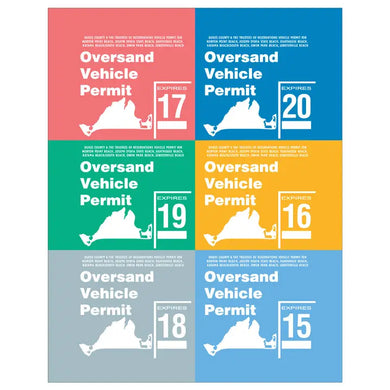 Martha's Vineyard Oversand Permits Magnet - 2.5'' X 3.5''