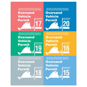 Martha's Vineyard Oversand Permits Magnet - 2.5'' X 3.5''