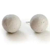 Concrete Pearl Earrings