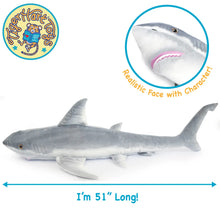 Kiki the Great White Shark | 52 Inch Stuffed Animal