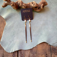 Porcupine Quill & Pearl Earrings, Freshwater Pearls & Quills