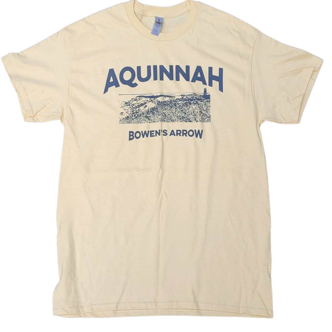 Aquinnah T-shirt with Lighthouse and Cliffs Scene