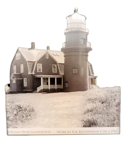 Vintage photo of the Gay Head Lighthouse circa 1945 Magnet