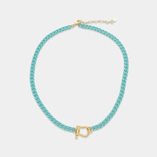 Enamel Curb Chain Necklace