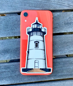 Amazing Die Cut Sticker 5"- Edgartown Harbor Lighthouse, Martha’s Vineyard