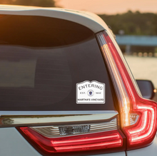 Mini Entering Martha's Vineyard Waterproof Vinyl Bumper Sticker