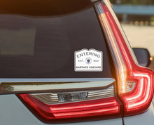 Entering Martha's Vineyard Waterproof Vinyl Bumper Sticker