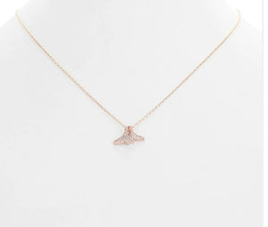 Double Whale Tail Necklace
