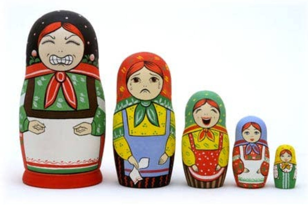 Stress Reliever  Nesting Doll 5pc./6
