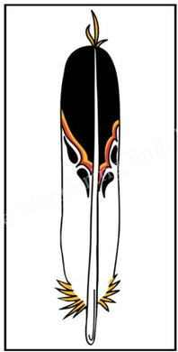 Native Plume Decals/Stickers - Fancy Feather