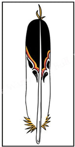 Native Plume Decals/Stickers - Fancy Feather