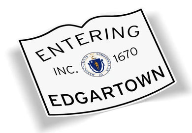 (Copy) Entering Edgartown Martha's Vineyard Sticker