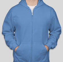 Moshup Aquinnah Zip Front Hoodie - Sky Blue