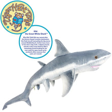 Kiki the Great White Shark | 52 Inch Stuffed Animal