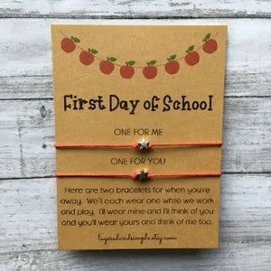 On Your First Day of School Bracelet - Star Charm