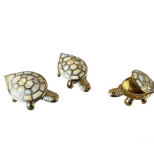 Beautiful Brass Turtle Box with Mother of Pearl Inlay