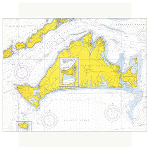 Martha's Vineyard Nautical Chart Magnet - 2.5'' X 3.5''