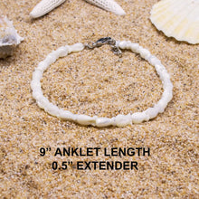 Shell Anklet - Mother of Pearl Beach Sea Shell Jewelry