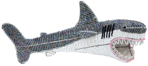 Hand Beaded Great White Shark