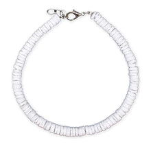 Puka Shell Anklet - Round White Beach Shell Jewelry