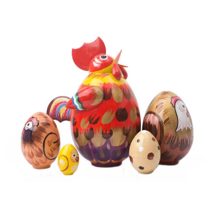 Rooster Nesting Egg (Chicken) 5 Pc - 5
