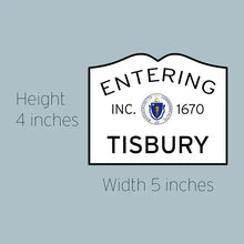 Entering Tisbury Martha's Vineyard Sticker