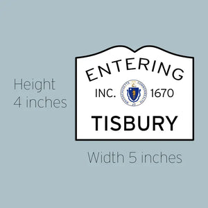 Entering Tisbury Martha's Vineyard Sticker