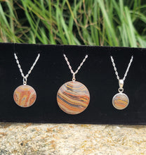 Gay Head Clay Jewelry Collection - Full Moon 30mm Pendant with Cable Chain and Lobster Clasp