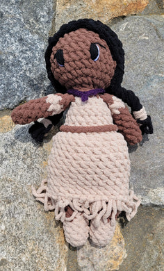 Wampanoag Doll - Hand Crochet