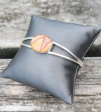 Gay Head Clay Jewelry Collection - Sterling Solid Silver Single Setting Cuff Bracelet