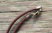 Gay Head Clay Jewelry Collection - Antique Bronze 10x50mm Long Rectangle Pendant with Leather Necklace and Lobster Clasp