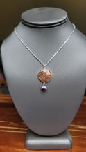 Gay Head Clay Jewelry Collection - New Moon 20mm Pendant with Cable Chain and Lobster Clasp with Hanging Wampum Bead
