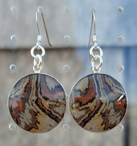 Gay Head Clay Jewelry Collection - Gay Head Clay Jewelry Collection -New Moon 20mm Earrings Sterling Silver