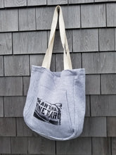 French Terry Tote with Hand Block Print