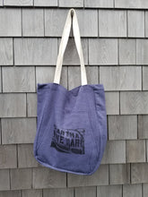 French Terry Tote with Hand Block Print